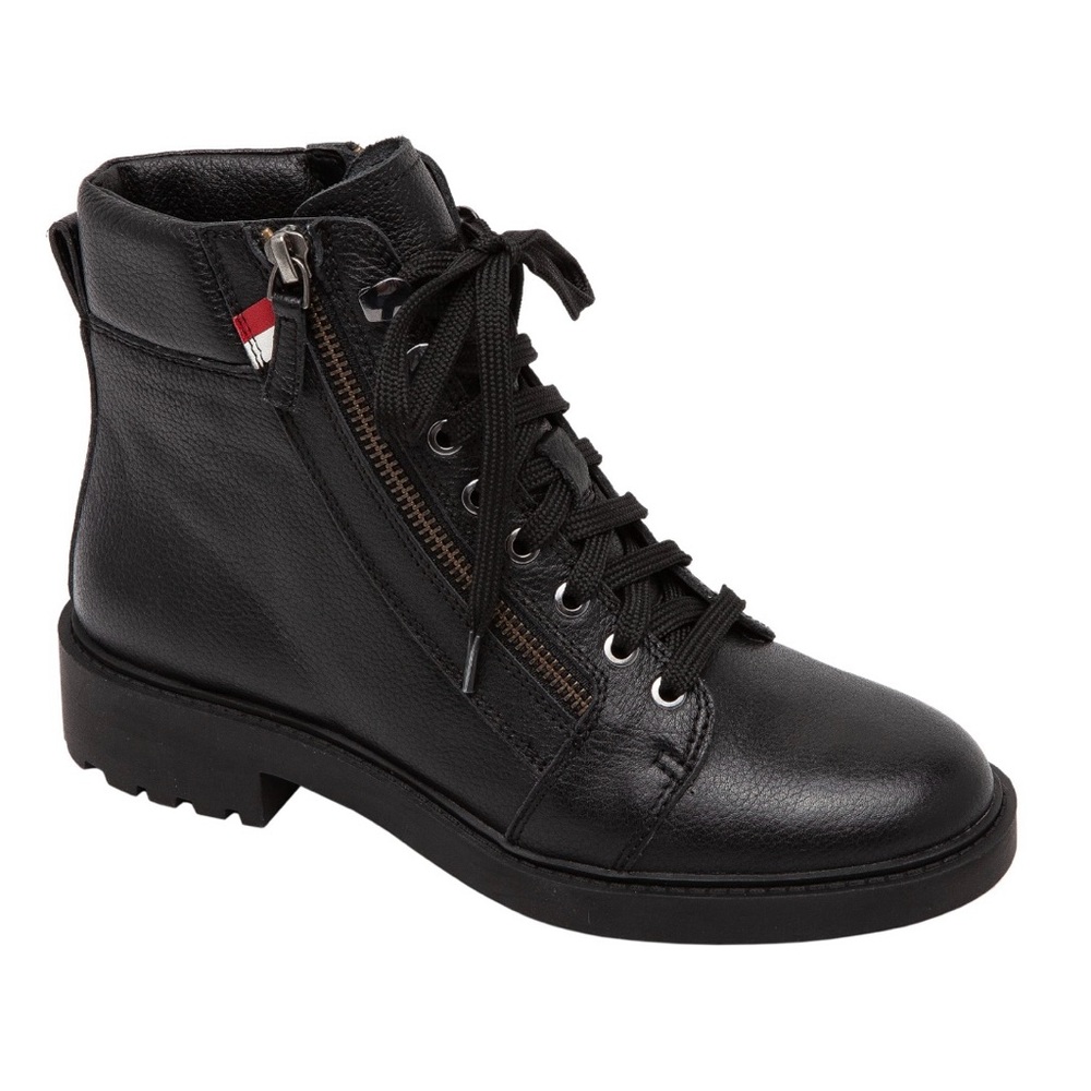 NIB Linea Paolo “Tibby” Black Moto Boot Genuine Leather